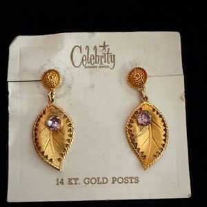 vintage Celebrity brand fashion dangle earrings